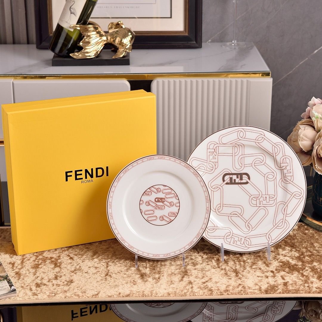 Fendi plates set of two